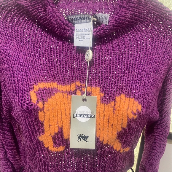 Parasuco Vintage Embroidered Sweater Blouse Sz S - Picture 3 of 11